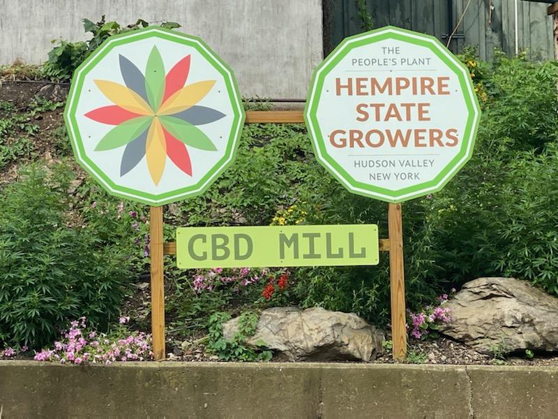 Hempire State Growers sign for CBD Mill