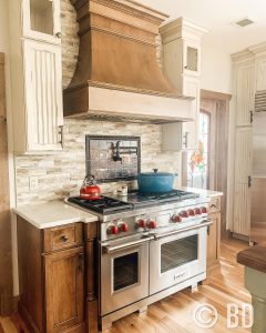 stove set up with pasta arm