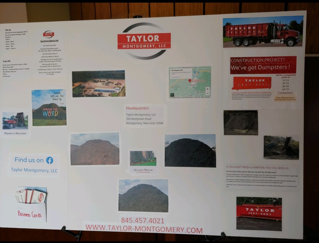 Taylor Montgomery LLC's Business display in the maybrook branch