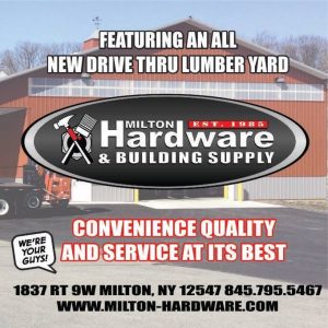 Milton Hardware drive thru lumber yard
