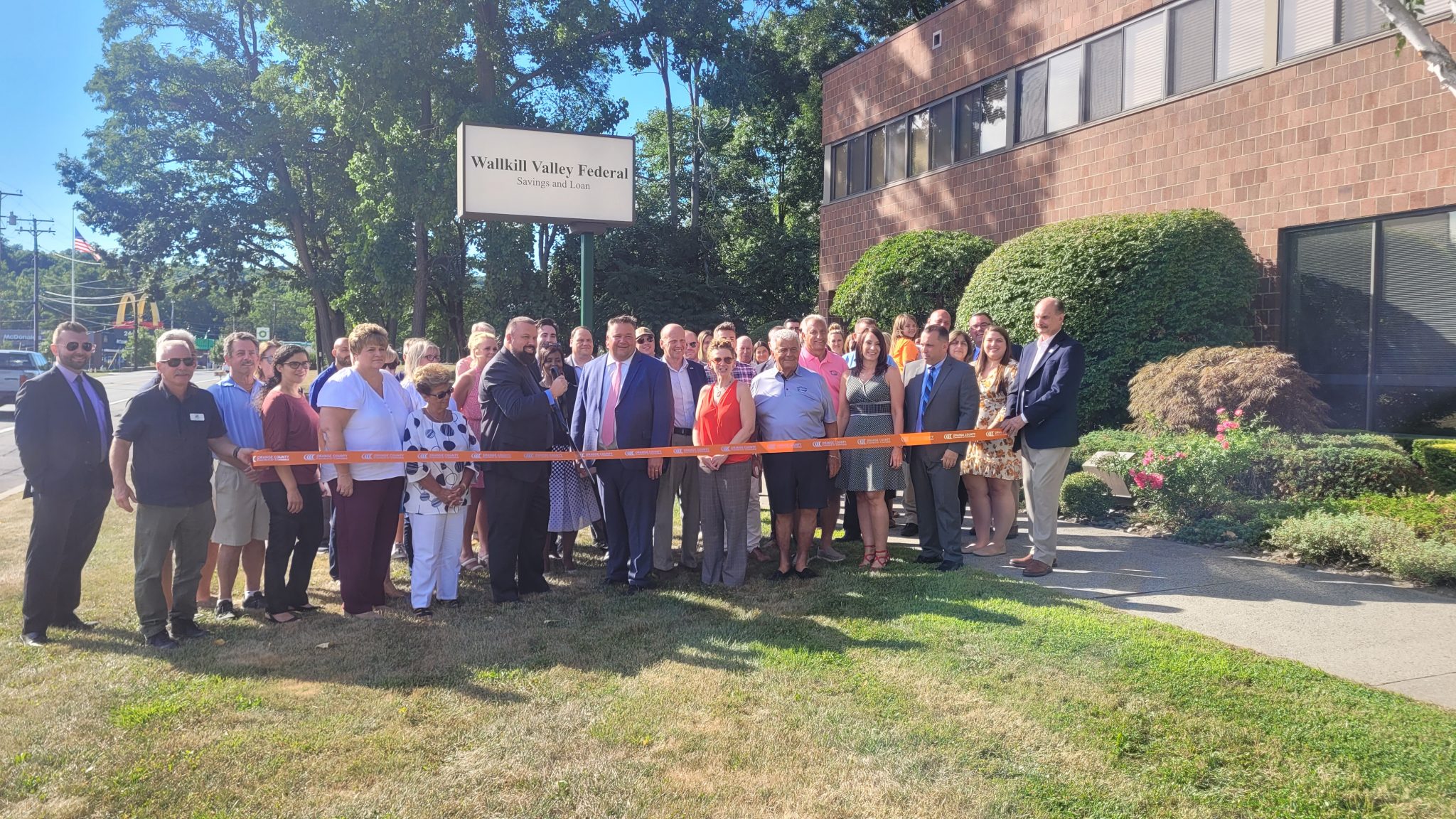 Group Photo of Newburgh Branch Ribbon Cutting